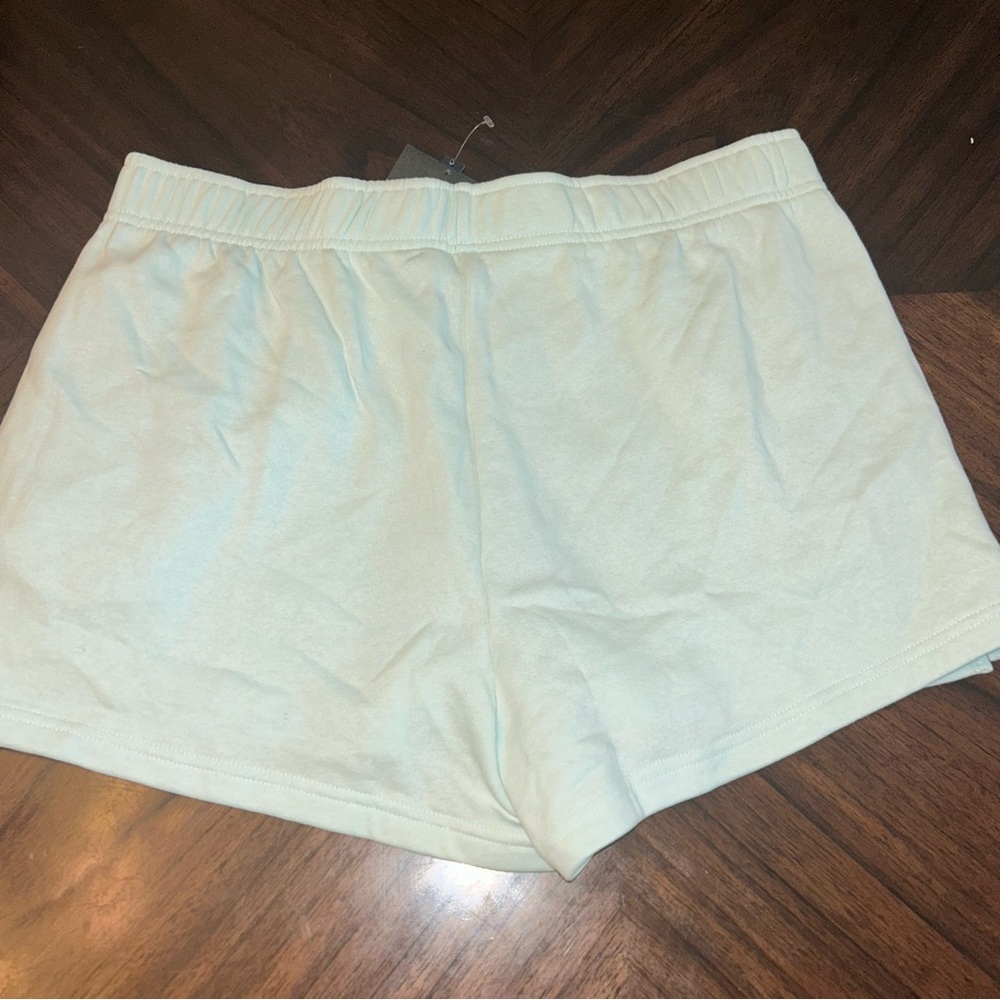 THE NORTH FACE Half Dome Fleece Womens Shorts Skylight Blue/TNF White Sz XL New - Picture 4 of 7